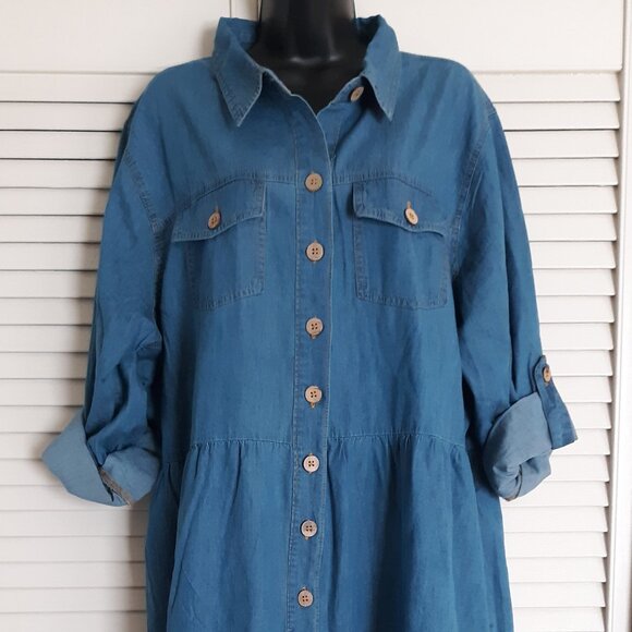 NWT Jean Dress 3X - Picture 1 of 2